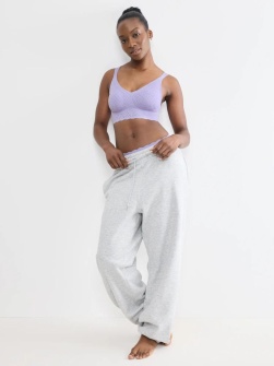 Bustieră fără armătură, dantelat, Sloggi ZERO Feel Bliss Bralette Lila - Img 4