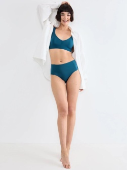 Bustieră invizibilă, fără cusături, Sloggi ZERO Feel 2.0 Bralette Albastru - Img 4