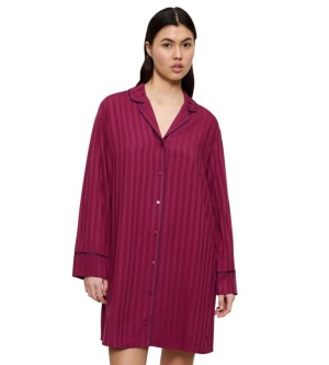 Cămașă de noapte, Triumph Amourette Jacquard NDW Bordo - Img 6