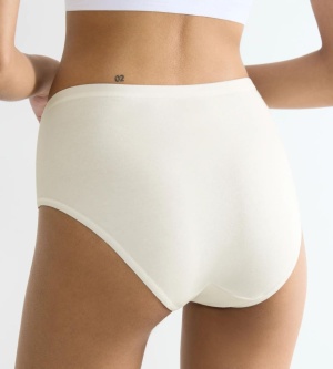 Chilot damă midi din bumbac organic, Sloggi GO Daily Cotton Midi Crem - Img 3