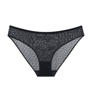 Chilot elegant, dantelat, Triumph Signature Sheer Tai Negru - Img 4