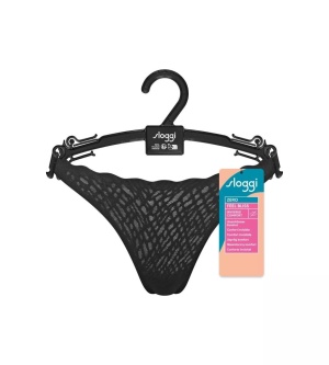 Chilot invizibil din dantelă, fără cusături, Sloggi ZERO Feel Bliss String Negru - Img 7