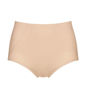Chilot modelator Triumph Loretta Soft Panty Bej, cu talie înaltă din dantelă elastică - Img 4