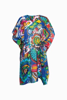 Lisca Mexico 49625, Caftan de plajă ușor transparent și lejer, Albastru - Img 2