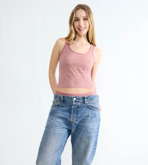 Maieu din dantelă reversibil, Sloggi FREE Evolve Tank Top Lace Roz - Img 4