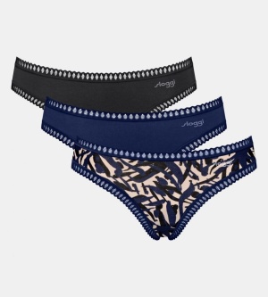 Pachet de 3 Chiloți cu talie joasă, Sloggi GO Crush Mini C3P