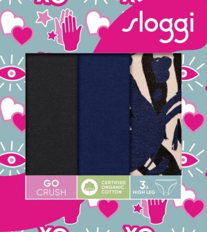 Pachet de 3 Chiloți răscroiți, Sloggi GO Crush High leg C3P - Img 13
