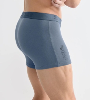 Set de 2 boxeri pentru bărbați, Sloggi SLG Base Soft Trunk C2P Albastru - Img 3