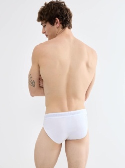 Set de 2 perechi de chiloți bărbătești, Sloggi SLG Base Brief C2P Alb - Img 2