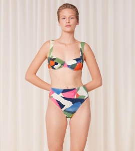 Slip de baie cu talie înaltă, Triumph Summer Expression Highwaist brief - Img 4