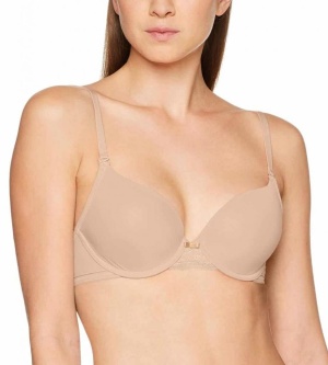 Sutien buretat cu bretele detașabile, Triumph Lovely Micro WHPM Bej - Img 3