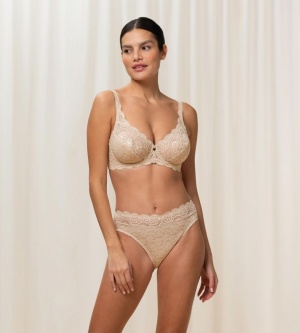 Sutien cu armătură și dantelă, Triumph Amourette 300 W Bej