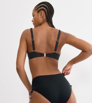 Sutien de baie cu armătură, cu decolteu adânc tip plunge, Triumph Summer Tropics W Negru - Img 2