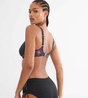 Sutien de baie cu armătură minimizer, Triumph Summer Tropics WP 01, Negru - Img 2
