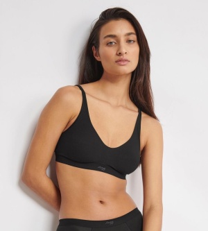 Sutien fără armătură din bumbac organic și respirabil, Sloggi EVER Ease Soft bra