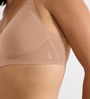Sutien invizibil, fără armătură, Sloggi ZERO Feel Pure Soft bra Nud - Img 3