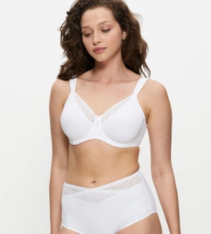 Sutien minimizer cu armătură, pentru bust mare până cupa G, Triumph True Shape Sensation W01 Alb