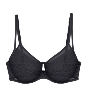 Sutien minimizer cu dantelă, Triumph Signature Sheer W01 Negru - Img 5