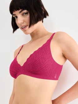 Sutien push-up fără armătură, Sloggi ZERO Feel Bliss THE UP P Bra Ciclam - Img 3