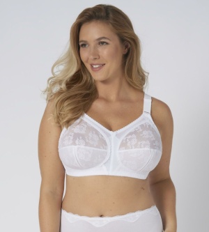 Triumph Doreen, Sutien fără armătură pentru bust generos, bestseller mondial, Alb - Img 6