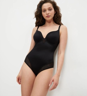 Body modelator cu armătură, invizibil sub haine, Triumph True Shape Sensation BSWP Negru - Img 4