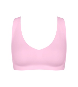 Bustieră invizibilă, fără cusături, Sloggi ZERO Feel 2.0 Bralette Pink - Img 5