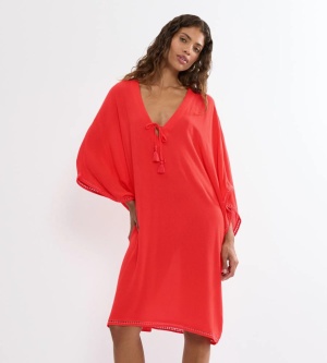 Caftan de plajă Triumph Beach MyWear Kaftan Coral