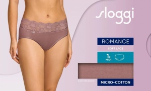 Chilot clasic cu talie înaltă, Sloggi Romance Midi Maro - Img 7