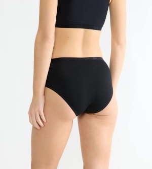 Chilot damă midi din bumbac organic, Sloggi GO Daily Cotton Midi Negru - Img 2