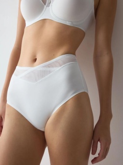 Chilot modelator cu talie înaltă, fără cusături vizibile, Triumph True Shape Sensation Maxi Alb - Img 3