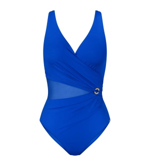 Costum de baie întreg fără armătură, cu burete, Triumph Summer Twist OP 03 Albastru - Img 5