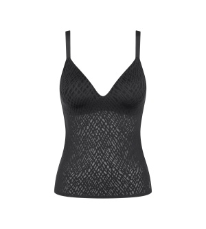 Maieu cu cupe push-up, Sloggi ZERO Feel Bliss THE UP Push Up Shirt Negru - Img 5