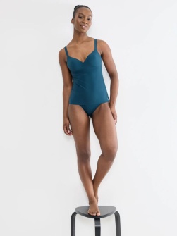 Maieu cu sutien Lift up integrat, Sloggi ZERO Feel 2.0 THE UP Bra Shirt Albastru - Img 4