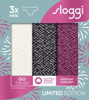 Pachet de 3 Chiloți cu talie joasă, Sloggi GO Crush Mini C3P - Img 9
