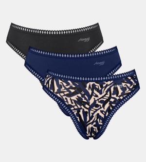 Pachet de 3 Chiloți răscroiți, Sloggi GO Crush High leg C3P