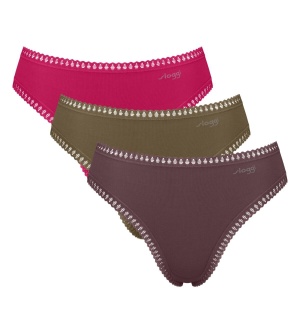 Pachet de 3 Chiloți răscroiți, Sloggi GO Crush High leg C3P