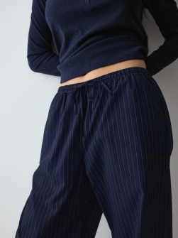 Pantaloni lungi de casă din bumbac, Triumph Mix & Match Trousers Poplin - Img 3