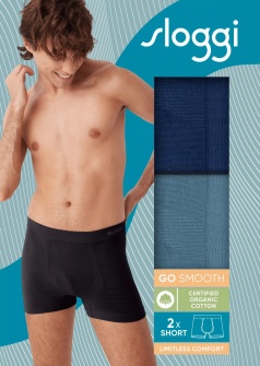 Set de 2 Short din bumbac organic, Sloggi men GO Smooth Short C2P - Img 7