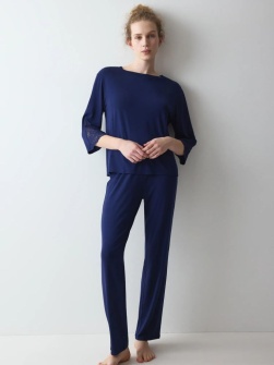 Set pijama Triumph Amourette PK LSL Bleumarin
