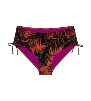 Slip de baie modelator, cu acoperire mare, Triumph Summer Palm Maxi, Maro - Img 5