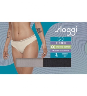 Sloggi GO Ribbed Tai C2P Set 2 bucati - Img 3