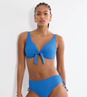 Sutien cu armătură cu decolteu V plunge, Triumph Summer Dune W Albastru
