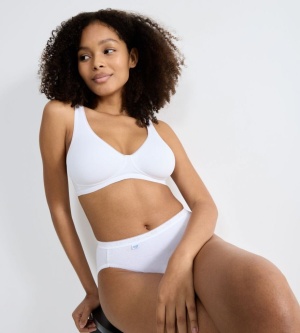 Sutien esențial din bumbac fin cu decolteu în V, Sloggi Basic+ Soft Bra - Img 3