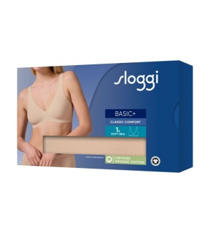 Sutien esențial din bumbac fin cu decolteu în V, Sloggi Basic+ Soft Bra - Img 7