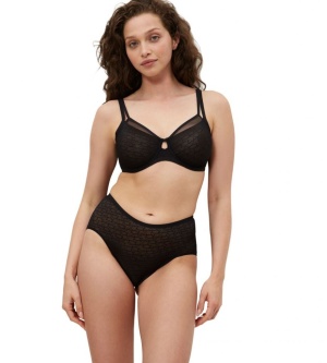 Sutien minimizer cu dantelă, Triumph Signature Sheer W01 Negru - Img 6
