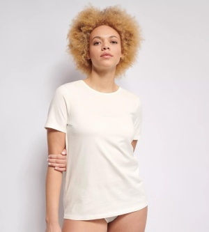 Tricou femei Sloggi EVER EASE din bumbac organic, Sloggi EVER Ease T-Shirt Crem