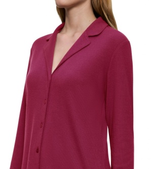 Bluză cu mânecă lungă Triumph Mix & Match LSL Top BF Soft Bordo - Img 9
