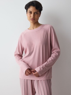 Bluză de casă cu mâneci lungi, Triumph Mix & Match Top LSL Roz - Img 2