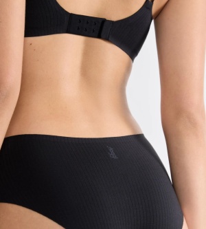 Boxer invizibil, Sloggi ZERO Feel Pure Hipster Negru - Img 3