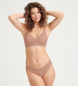 Bustieră damă cu burete detașabil, Sloggi ZERO Microfibre 2.0 bralette - Img 3